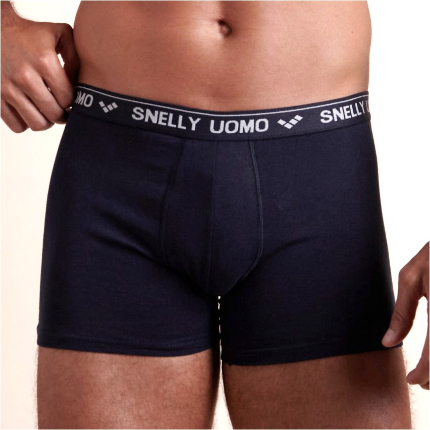 Boxer uomo elasticizzati cotone Snelly U110E 6 pz