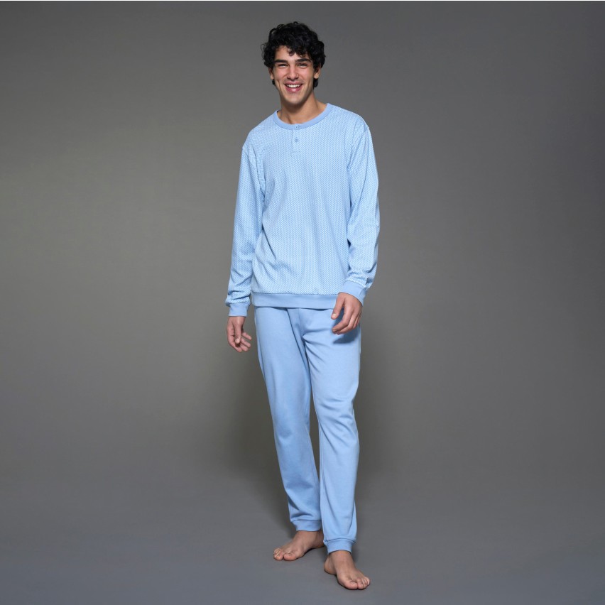 Pigiama uomo 100% caldo cotone Ragno U837N1