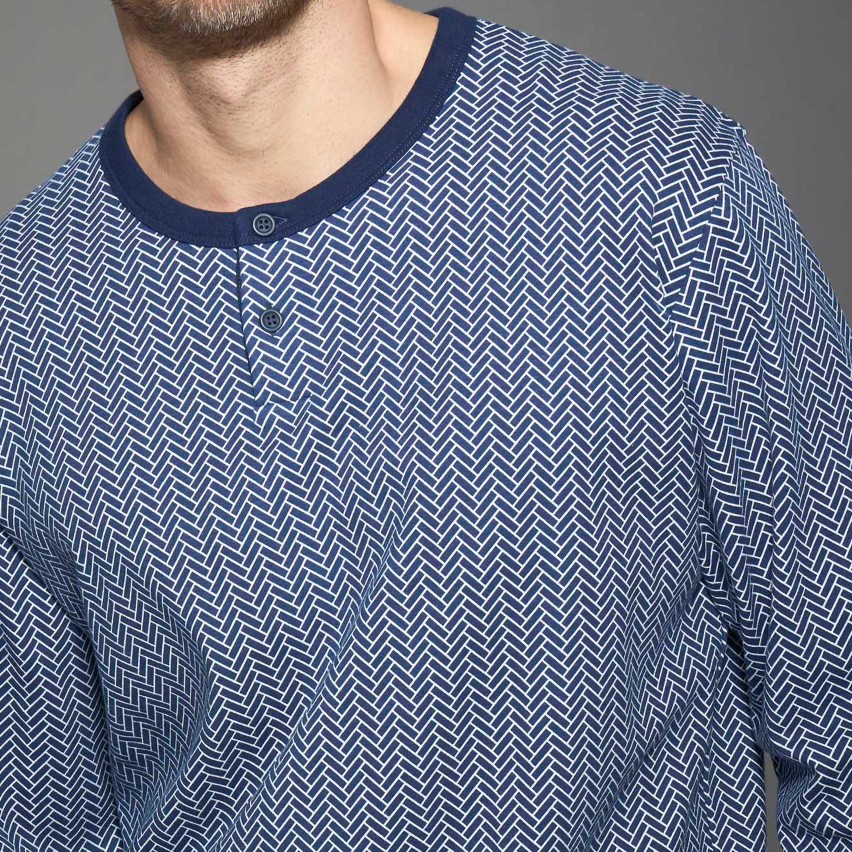 Pigiama uomo 100% caldo cotone Ragno U837N1