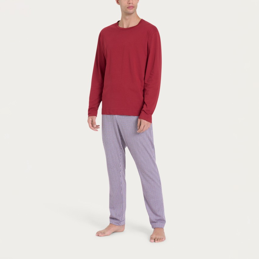 Pigiama Uomo in cotone maglia girocollo Ragno U899NQ