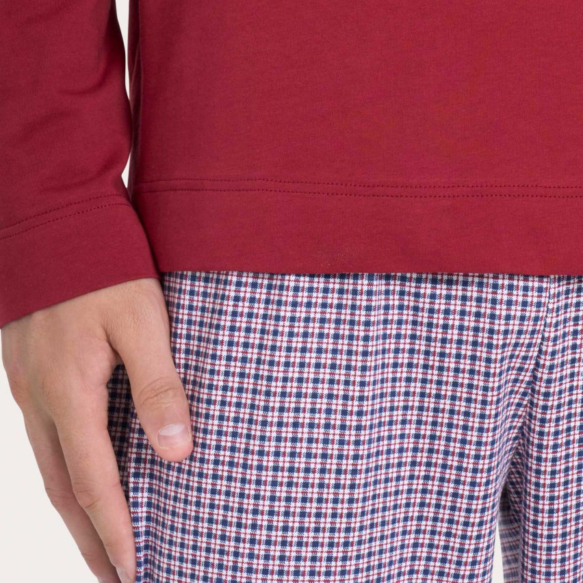Pigiama Uomo in cotone maglia girocollo Ragno U899NQ