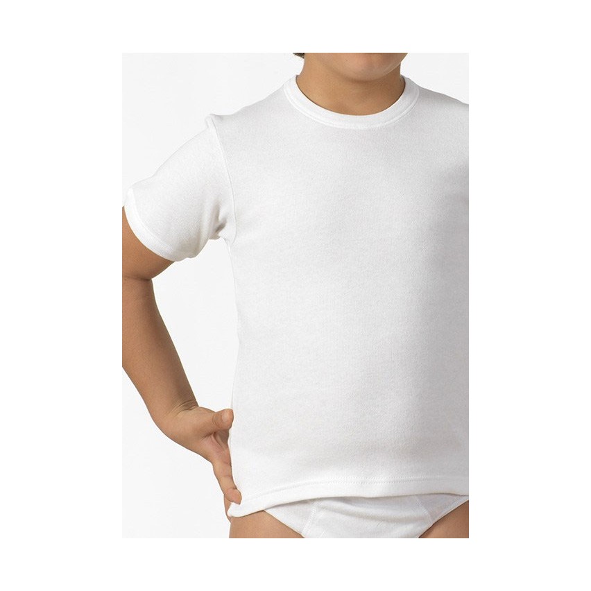 Maglia bambino Snelly ub76c mezza manica caldo cotone
