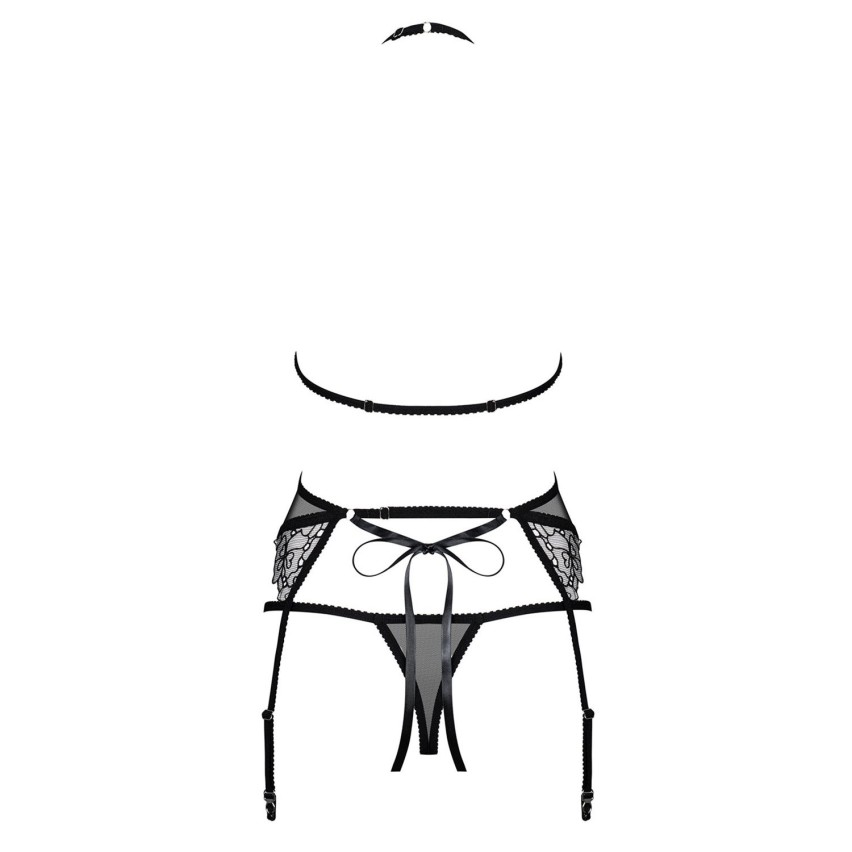 Sexy set reggiseno perizoma reggicalze Obsessive Uniquella 3 pz
