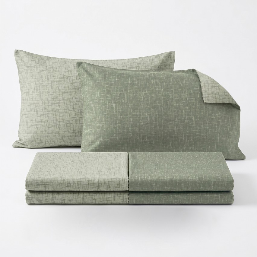 Completo letto 100% cotone made in Italy Zambaiti minimal