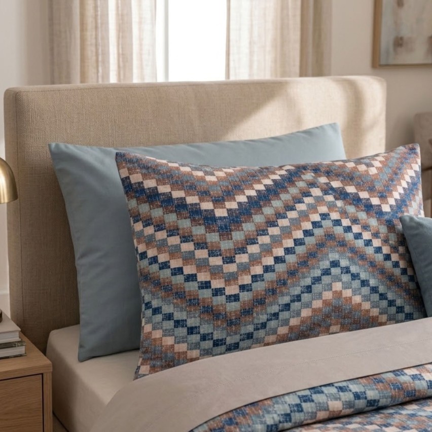 Completo letto fantasia geometrica sfumata Zambaiti style 2107