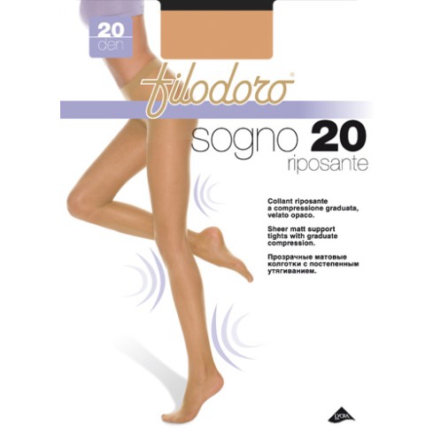 0 Collant compressione graduata Filodoro Sogno 20 riposante 6 paia