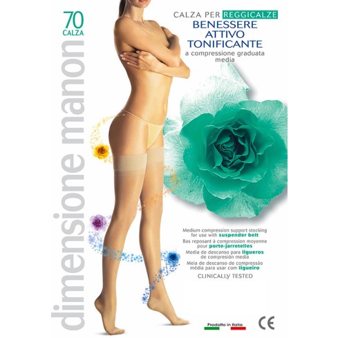 0 Calza per reggicalze Cabifi Manon 70 denari riposante
