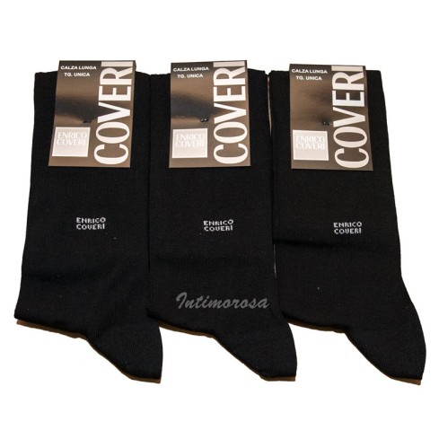 0 Calze uomo lunghe Enrico Coveri 3 paia cotone