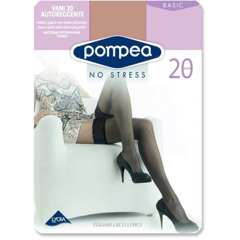 0 Calze autoreggenti Pompea vani 20 denari 6 paia