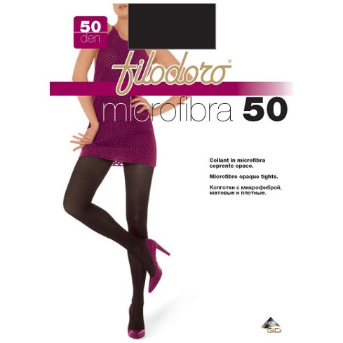 0 Collant microfibra Filodoro 50 den coprente caldo 6 paia