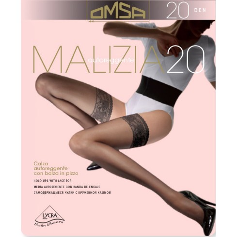 Calze autoreggenti Omsa malizia velati 20 den