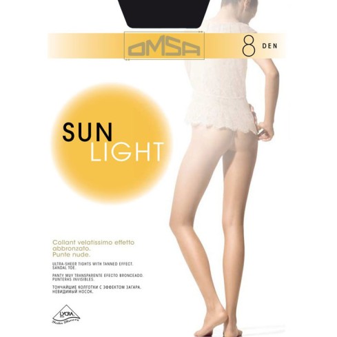 Collant Omsa Sunlight velatissimi 8 denari 5 paia