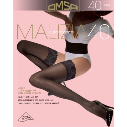Calze autoreggenti Omsa malizia 40 den pack