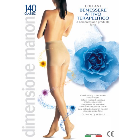 0 Collant compressione graduata Cabifi Manon 140 den riposanti