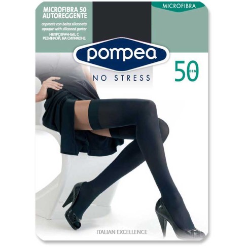 0 Autoreggenti Pompea microfibra coprenti 50 den 6 paia 