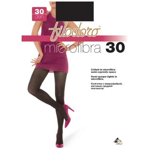 0 Collant microfibra Filodoro semi coprente 30 den 6 paia