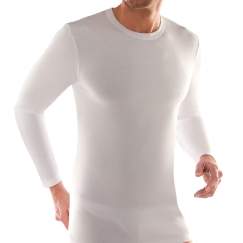 Maglia uomo girocollo manica lunga Liabel 02828333 100% caldo cotone