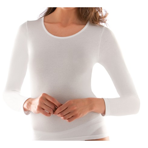 Maglia donna Liabel girocollo manica lunga 100% caldo cotone 0282836