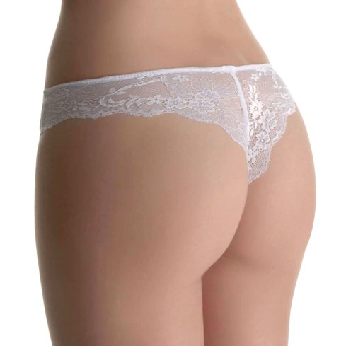 Slip brasiliana Spiman 327 in microfibra liscia e pizzo