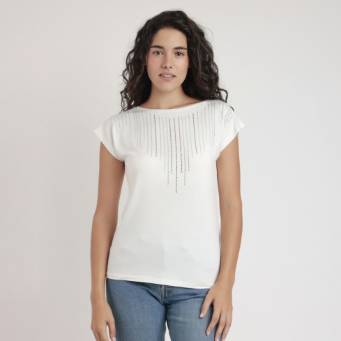 Maglia donna con stass in viscosa Admas 43625
