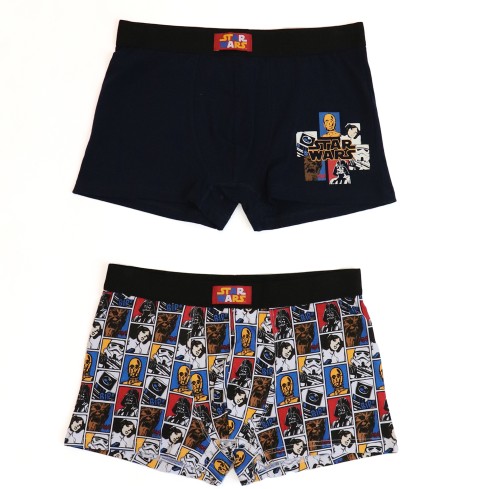 Boxer uomo cotone elasticizzato Star Wars 2 pezzi