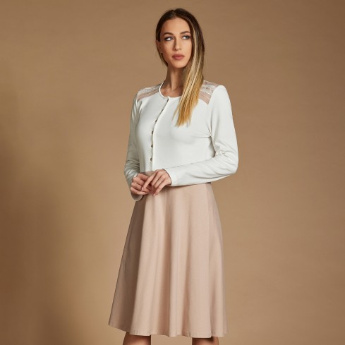 Camicia da notte donna serafino caldo cotone Lunatica 52129