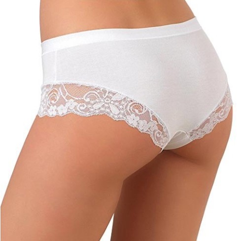 Slip donna vita bassa Jadea 522 cotone e pizzo 3 pz