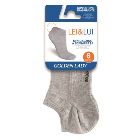 Minicalze Golen Lady 34UUU unisex cotone traspirante 6 paia