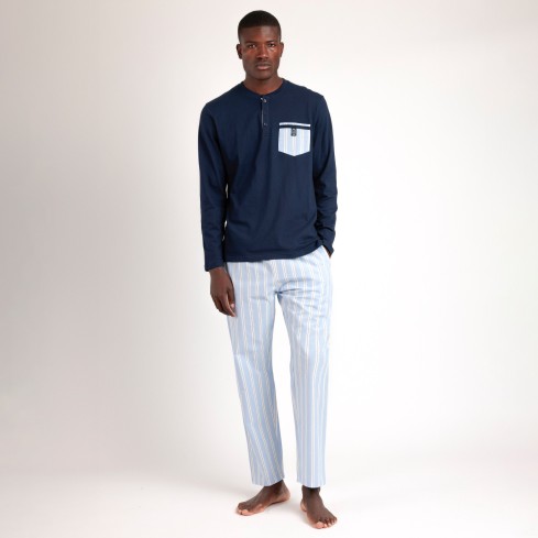 Pigiama lungo uomo in cotone Admas 62128