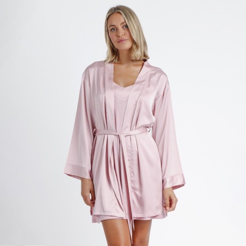 Vestaglia a kimono effetto satin Admas 67003