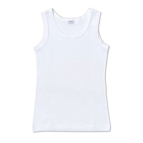 Canottiere bimba Ellepi 8227 cotone spalla larga 3 pz