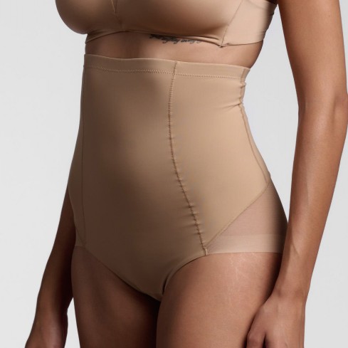 Guaina modellante vita alta Lepel new best shape 2661 taglio vivo fronte nero modella