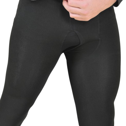 Calzamaglia uomo in pile caldissimo con apertura Meritex 915 nero