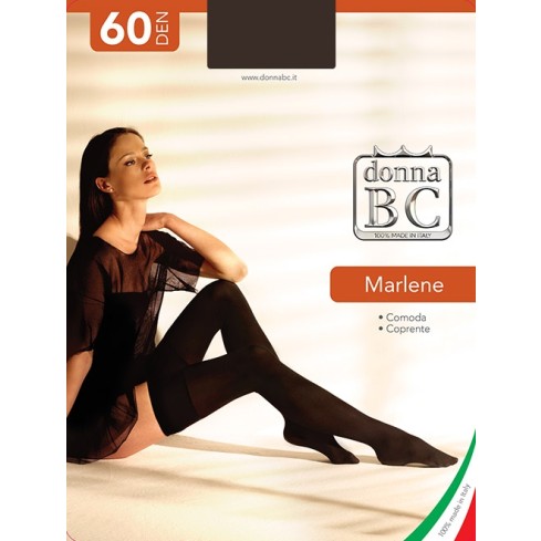 Calze autoreggenti donna bc Marlene 60 denari coprenti 4 paia