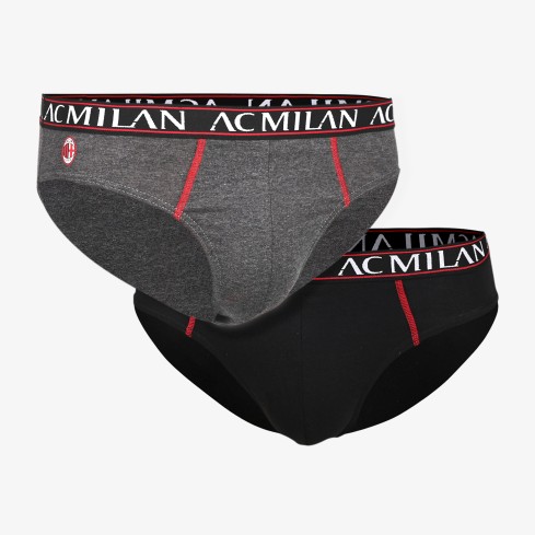 Slip uomo assortite in cotone AC Milan Hermet 2 pz