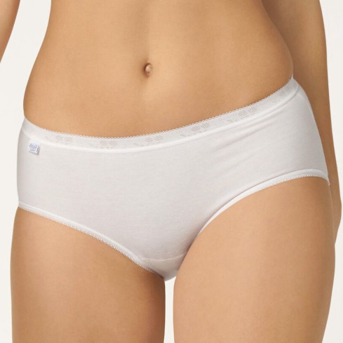 Slip donna Sloggi midi cotone elasticizzato 4 pezzi