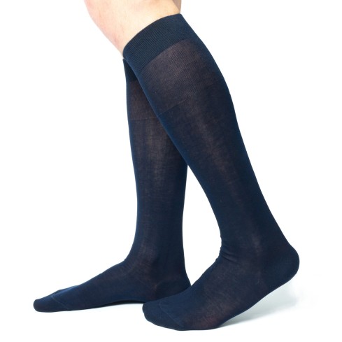 Calze lunghe uomo Ciocca 310 filo di scozia 6 paia blu