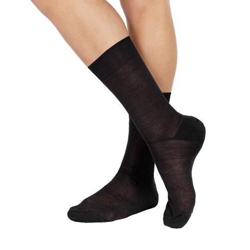 Calzini corti uomo Pompea 100% cotone 6 paia neri
