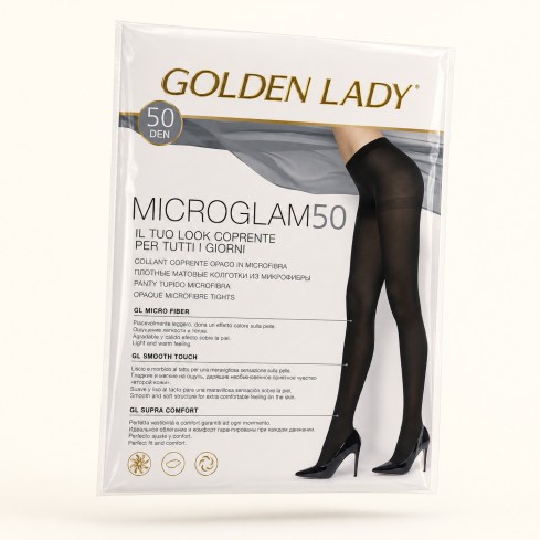 Collant Golden Lady microglam 50 den in microfibra 5 pz
