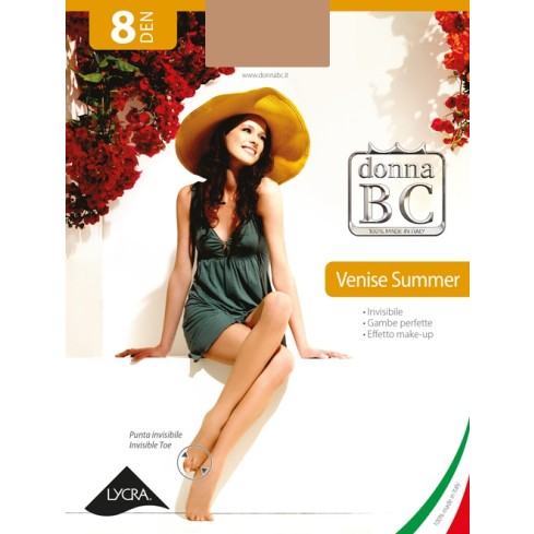 Collant velatissimi invisibili donna BC venise summer 8 denari 3 paia
