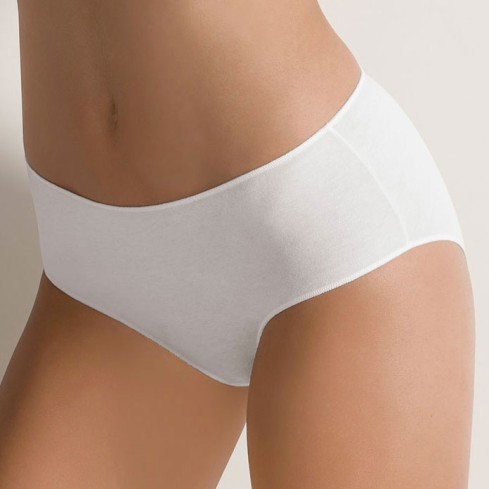 Slip donna midi Cotonella 3488 in cotone elasticizzato 3 pz avanti