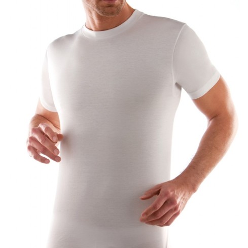 Maglia uomo girocollo Ciesseti 33036 mezza manica cotone 3 pz