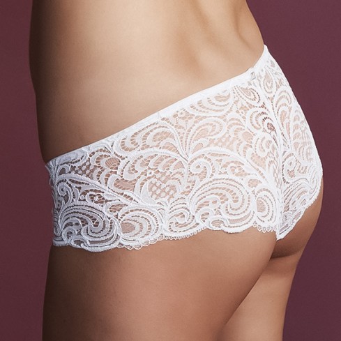Slip culotte vita bassa Lormar frizzante in pizzo