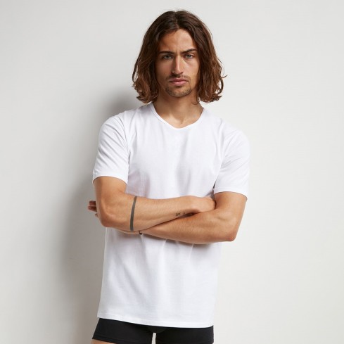 Maglia uomo Dim D0DAB collo a giro cotone elasticizzato 2 pz