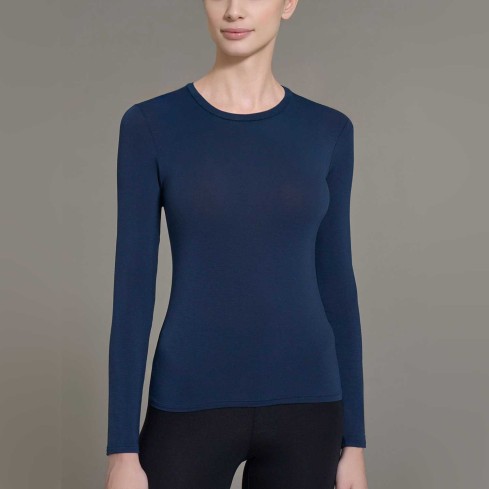 Maglia donna girocollo cashmere e modal Ragno DM03A9