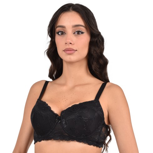 Reggiseno senza ferretto Liabel Iris coppa C in microfibra modella zoom