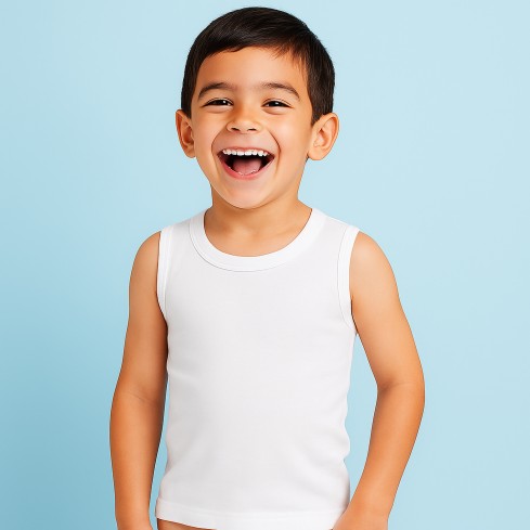 Canottiera da bambino ellepi 384 in cotone ellepi 384 