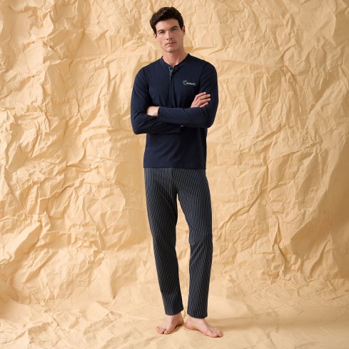 Pigiama uomo lungo cotone Enrico Coveri EP1211