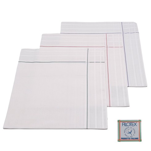 Set da 12 fazzoletti Filotex rigato 2