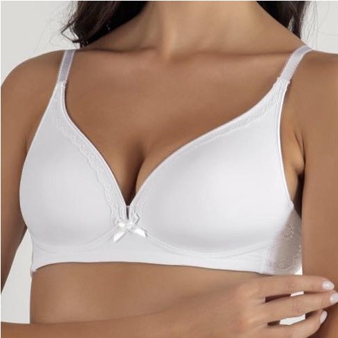 Reggiseno triangolo senza ferretto Frames R740 microfibra e pizzo